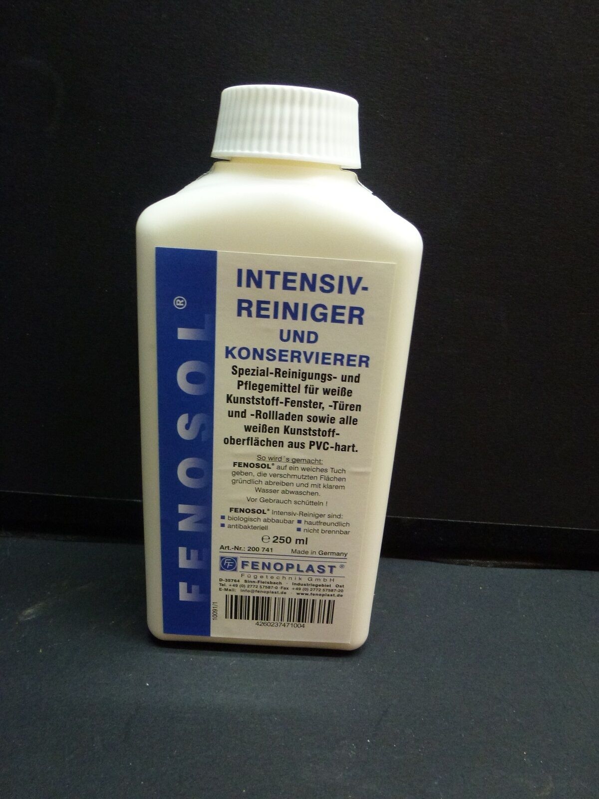 "17,96€/l" Fenosol Intensiv Reiniger für weiße Kunststofffenster Türen Rollladen 500ml  "17,96€/l" Fenosol Intensiv Reiniger für weiße Kunststofffenster Türen Rollladen 500ml