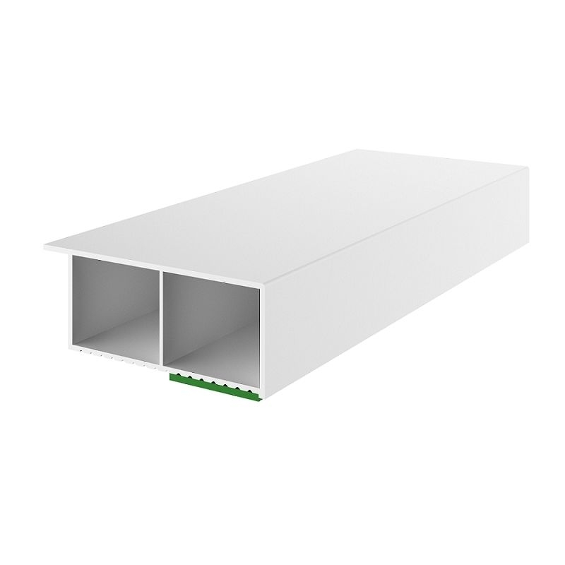"3,52€/m" 2m PVC Hohlkammerleiste mit Fahne Deckleiste Fensterleiste 15/ 50 mm  "3,52€/m" 2m PVC Hohlkammerleiste mit Fahne Deckleiste Fensterleiste 15/ 50 mm